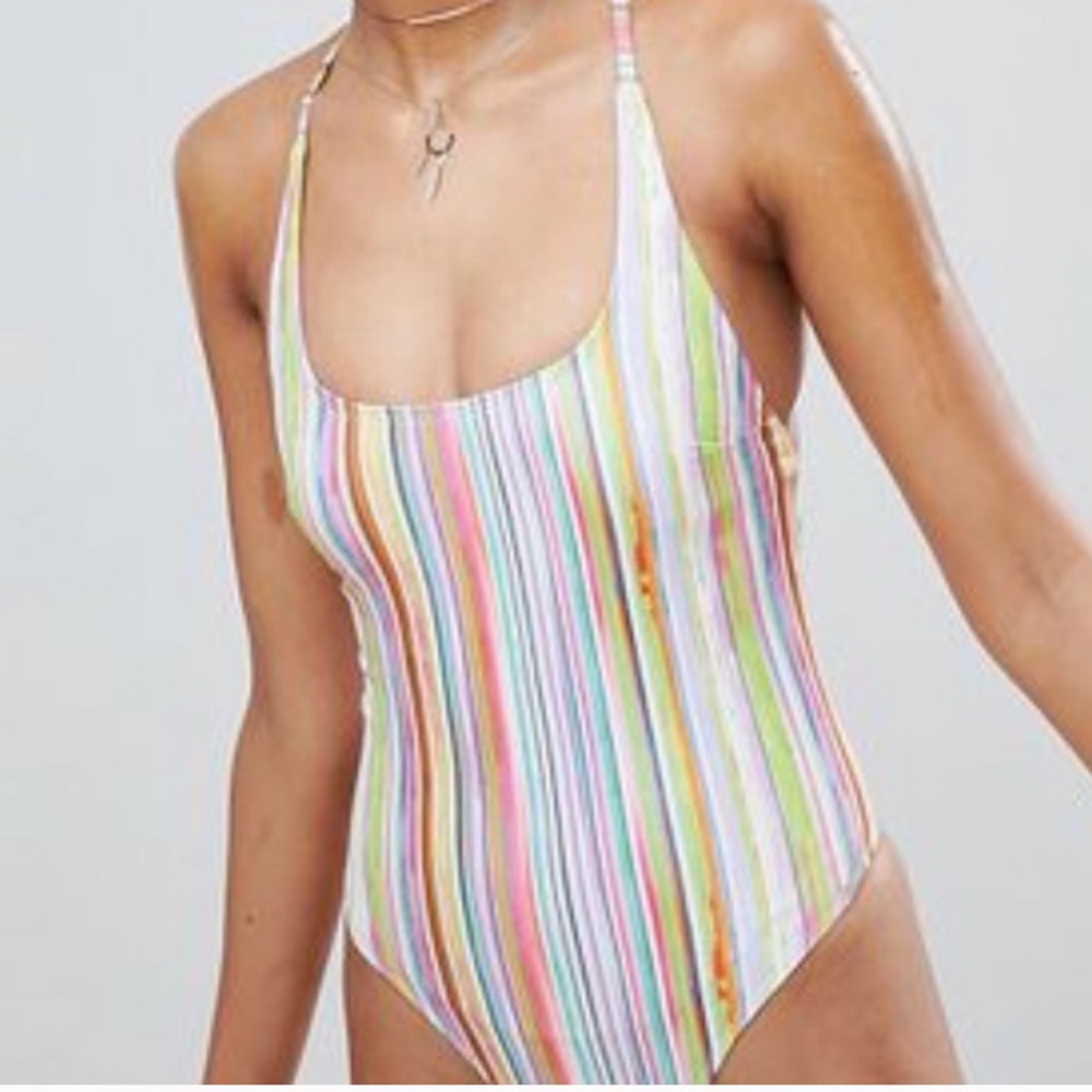 New ASOS New one piece scoop neck bathing suit